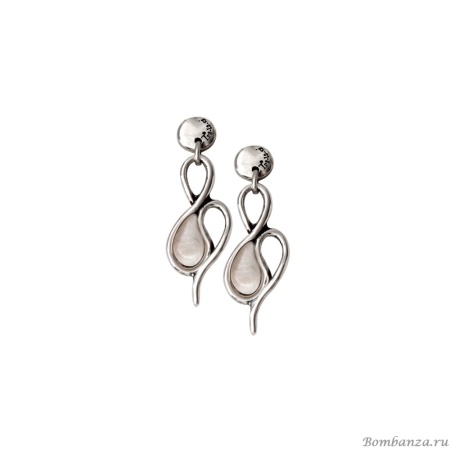Серьги Tra-la-ra, Infinity, со вставкой из смолы, TLR23-231P101 белый